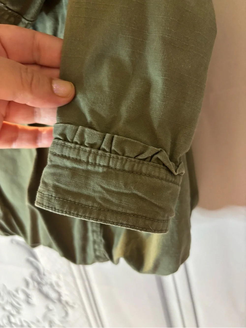Baby Gap Olive Green Toddler Girl’s Hooded Jacket, Size 18-24 Months